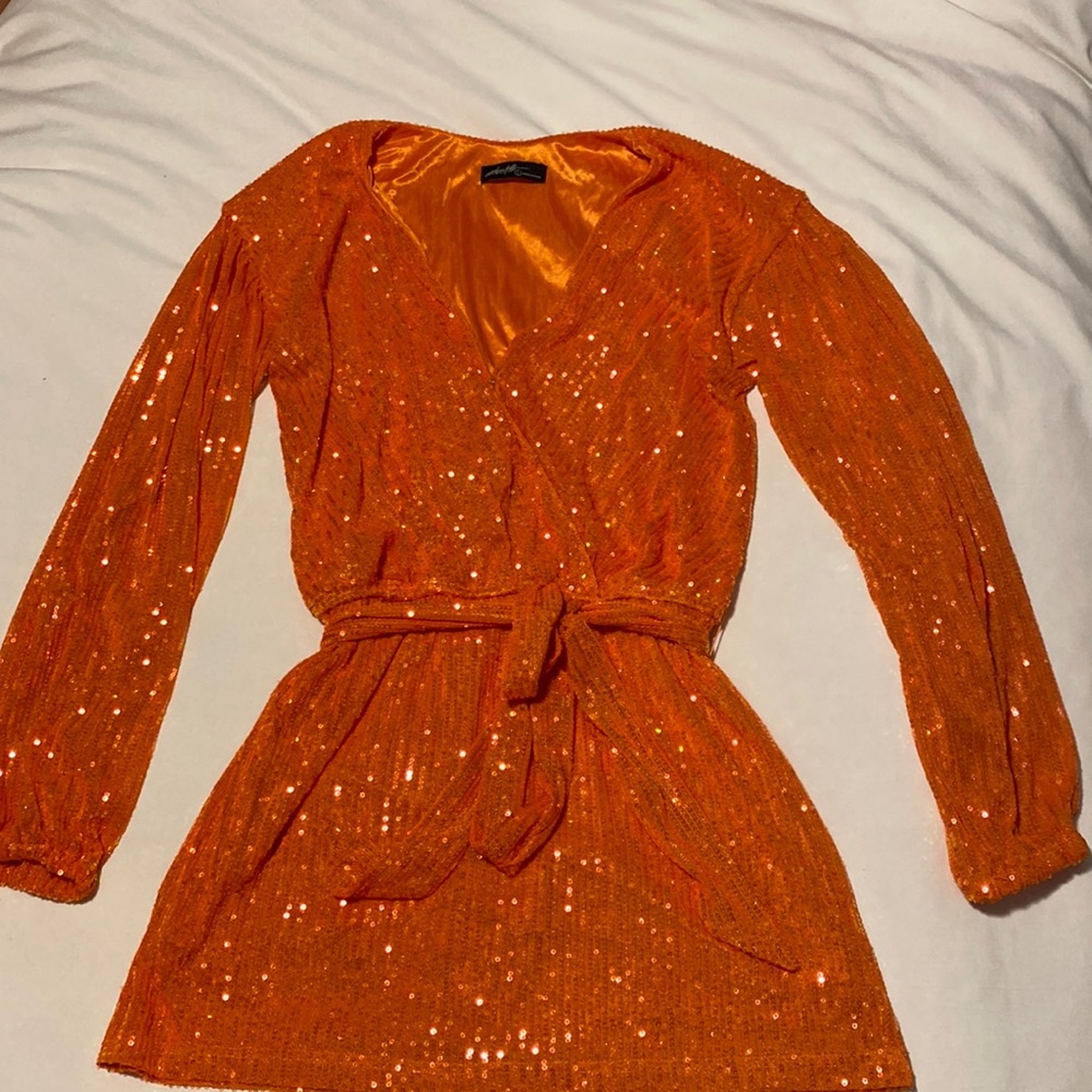 brand new VICI sequin drape romper